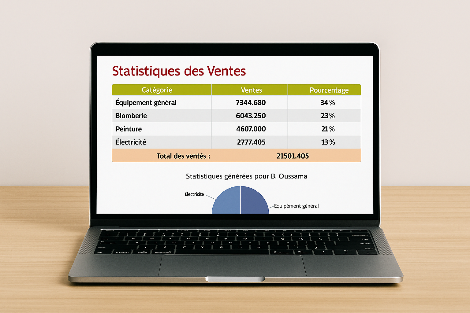 Dashboard de gestion